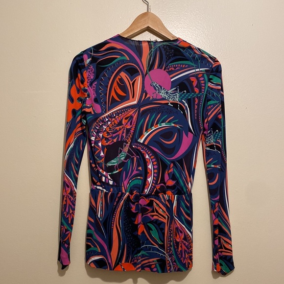 Emilio Pucci Multicolor Abstract Blouse. Size 36 - Picture 3 of 10